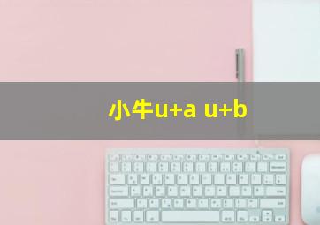 小牛u+a u+b